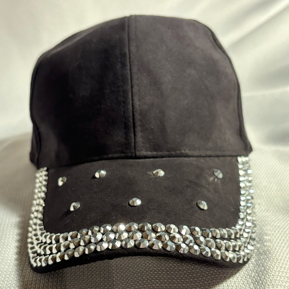 Rhinestone Baseball Cap Hat Bling Sparkle Adjustable - Picture 3 of 7